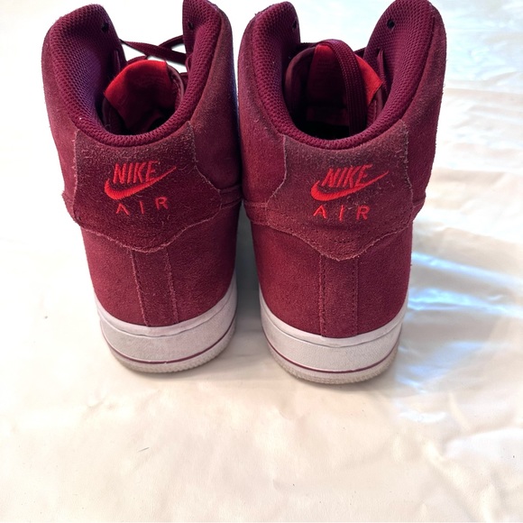 Nike Air Force 1 One 2017 Rare Maroon (University Red) Suede High top  11.5 - Picture 5 of 8